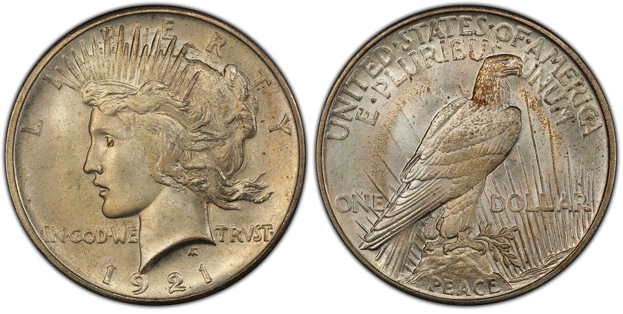 1921 Peace Silver Dollar