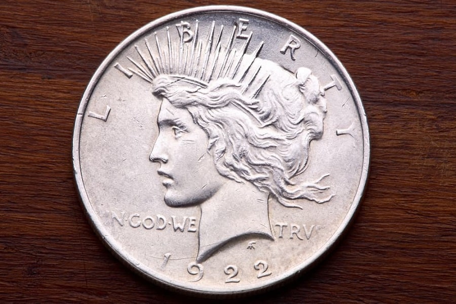 1922 Peace silver dollar history