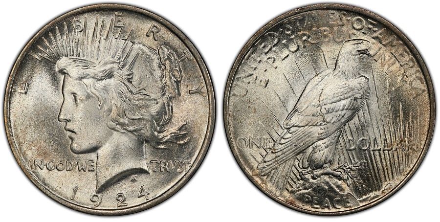 1924 Peace Dollar Design