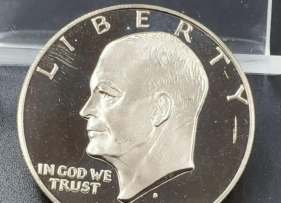 1974 Non-Mint Mark Silver Dollar