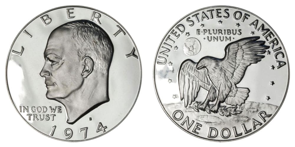 1974 S silver dollar
