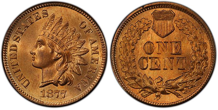 1877 Indian Head Cent