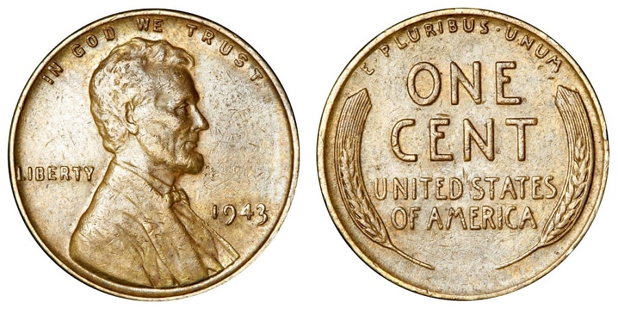 1943 Philadelphia Mint cents