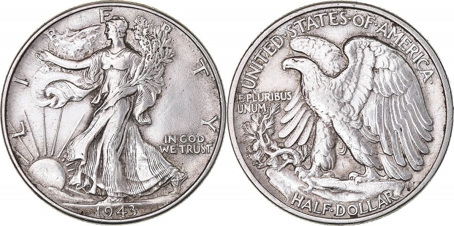 1943 half dollar (Philadelphia mint