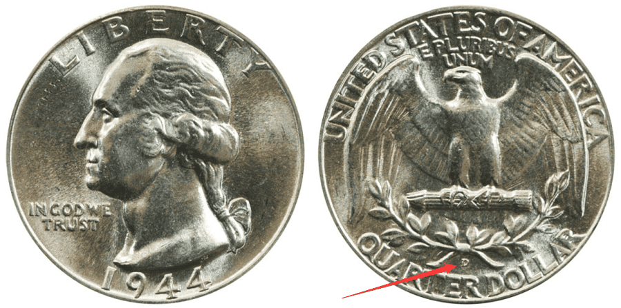 1944 (D) Quarter Value