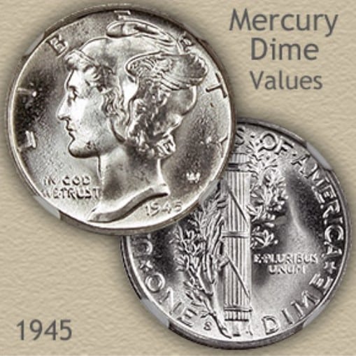 1945 Dime Value (Prices of Different Conditions) Future Art Fair