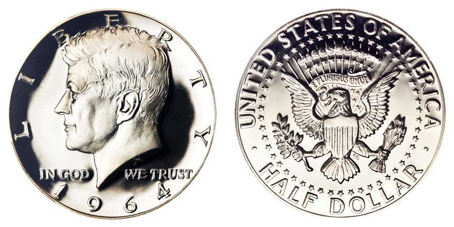 1964 Kennedy Half Dollar Design