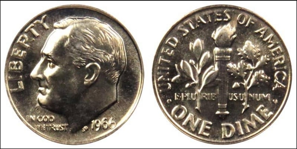 1966 Dime Value Chart