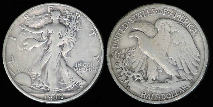 Brief history of the 1944 half-dollar coin