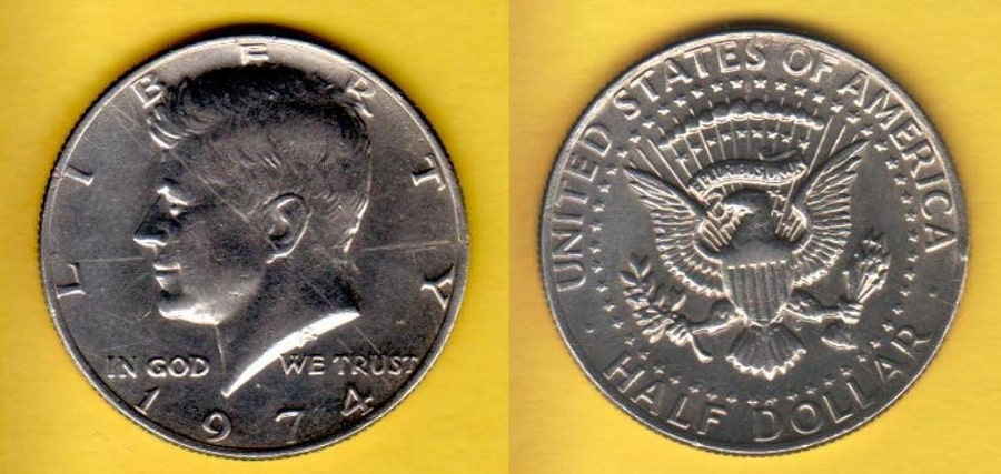 Different types of the 1974 Half Dollars and their values