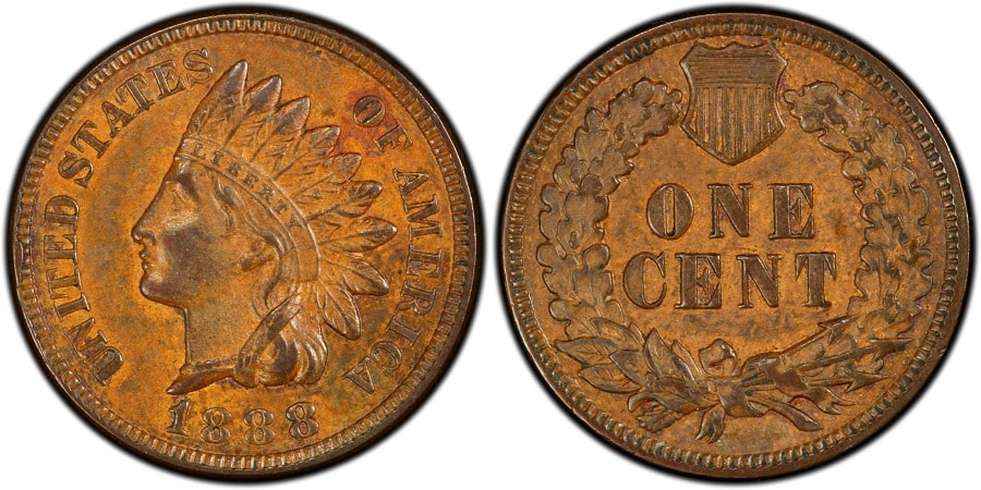 Indian Head Penny, 1888