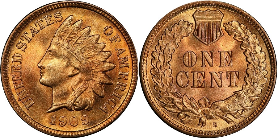 Indian Head Penny 1909 S