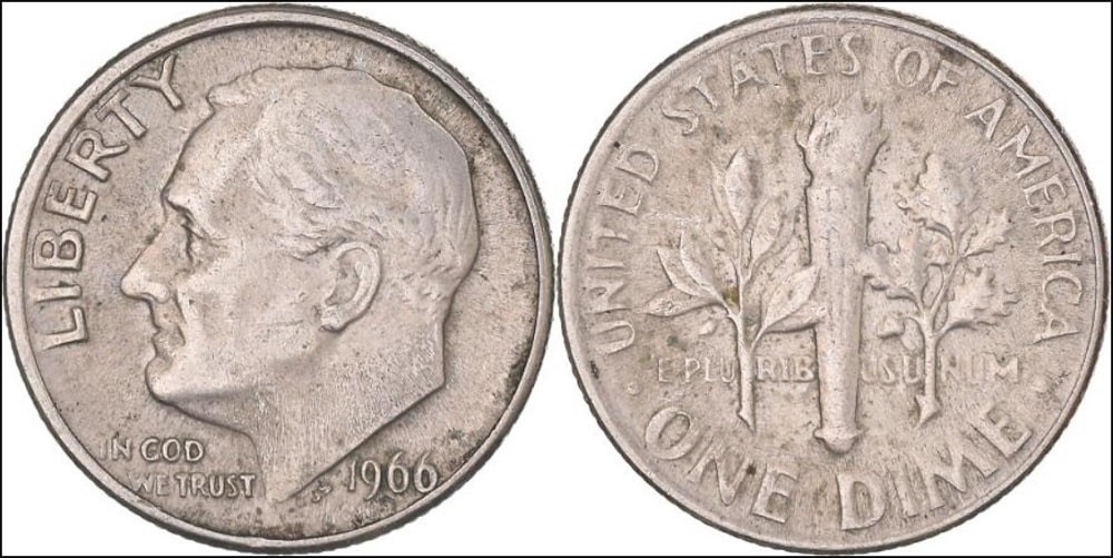 Key Features of the 1966 Dime