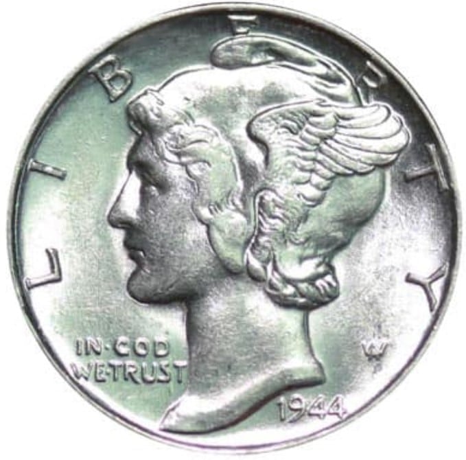 Notable Characteristics of the 1944 Dime - Obverse-Heads