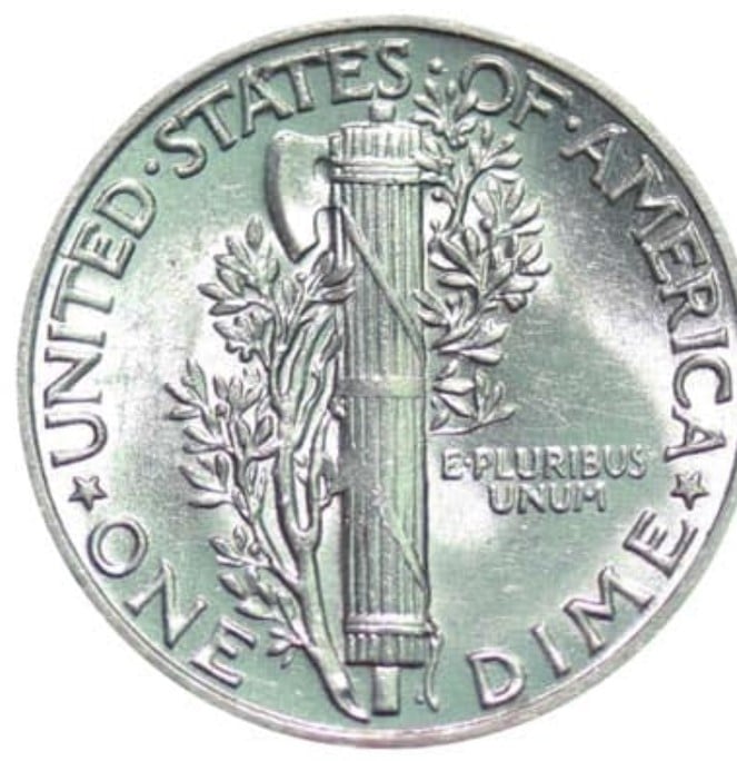 Notable Characteristics of the 1944 Dime - Reverse-Tails