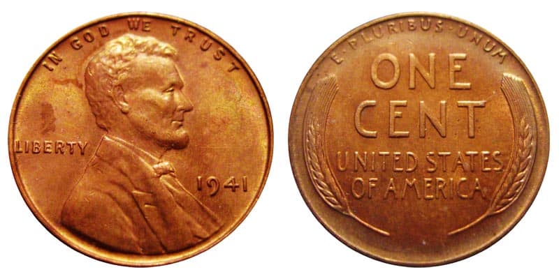 Notable characteristics of the 1941 penny