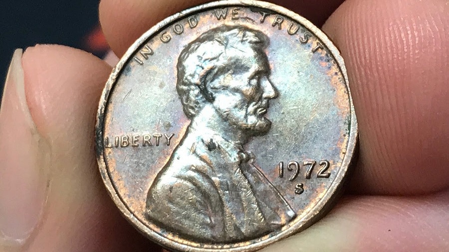 The Obverse of the 1972 Lincoln Penny