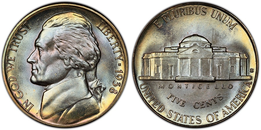 1938 S Jefferson Nickel