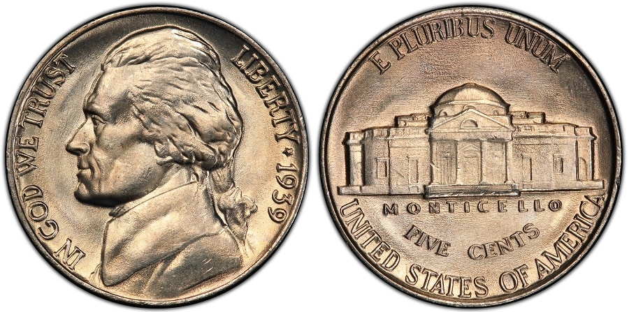 1939 Jefferson Nickel 