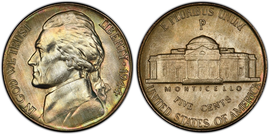 1944 P Jefferson Nickel
