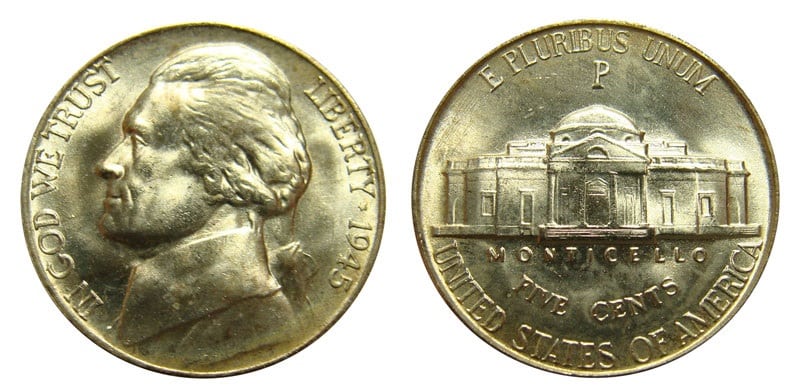 1945 Jefferson Nickel 