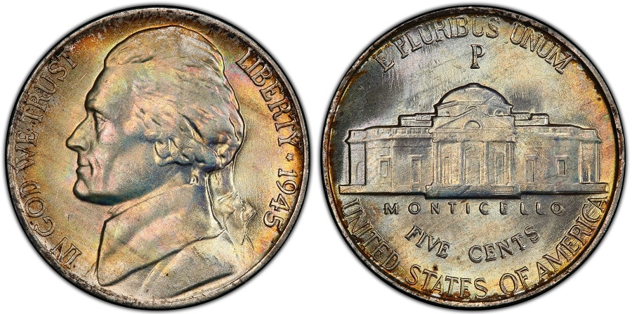 1945 P Jefferson Nickel