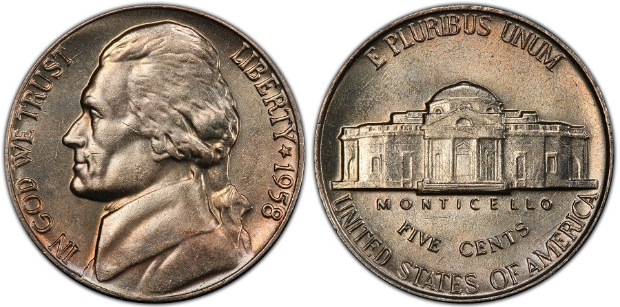 1958 Jefferson Nickel