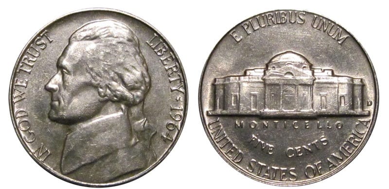 1964- D Repunched Mintmark
