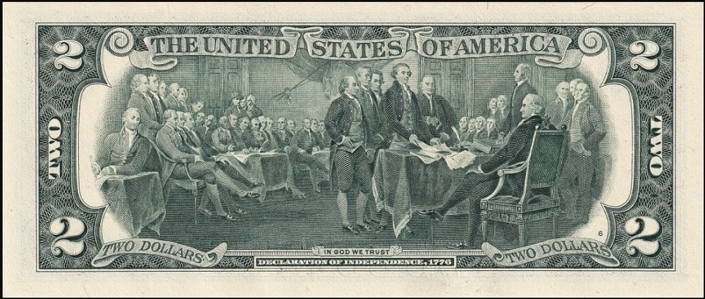 1976 2 Dollar Bill Value by Location of Issue