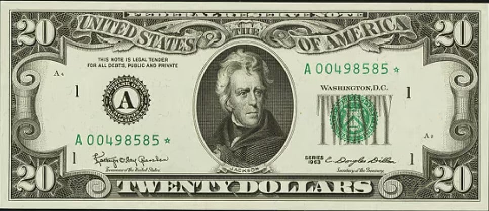 1985 20-Dollar Star Note