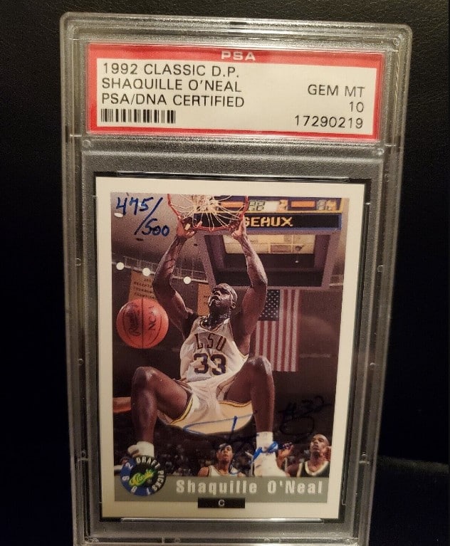 1992 Classic Draft Pick Shaquille O'Neal Auto RC