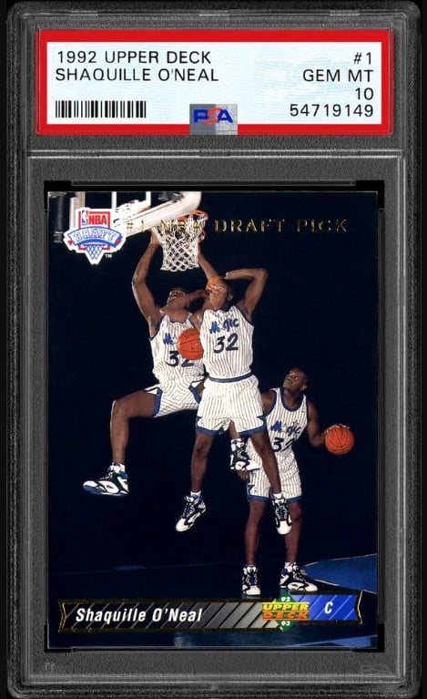1992 Shaquille Upper Deck Rookie Card