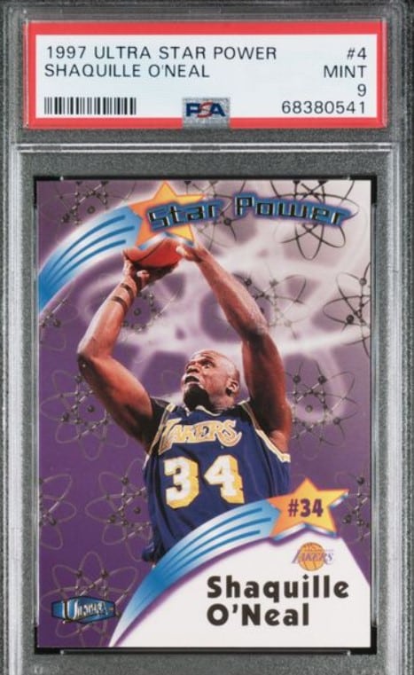 1997 #4 Shaquille O’Neal Ultra Stars Gold