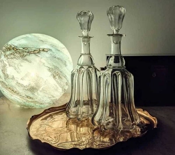 Cruciform Antique Glass Decanters