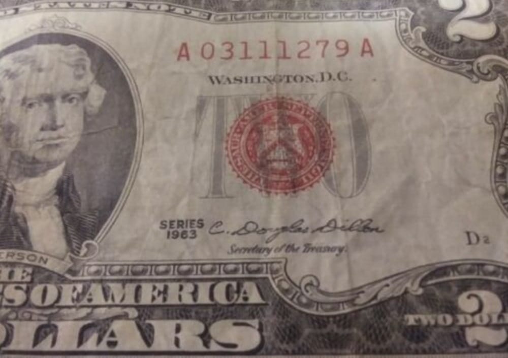 Grade 1963 2-dollar Bills