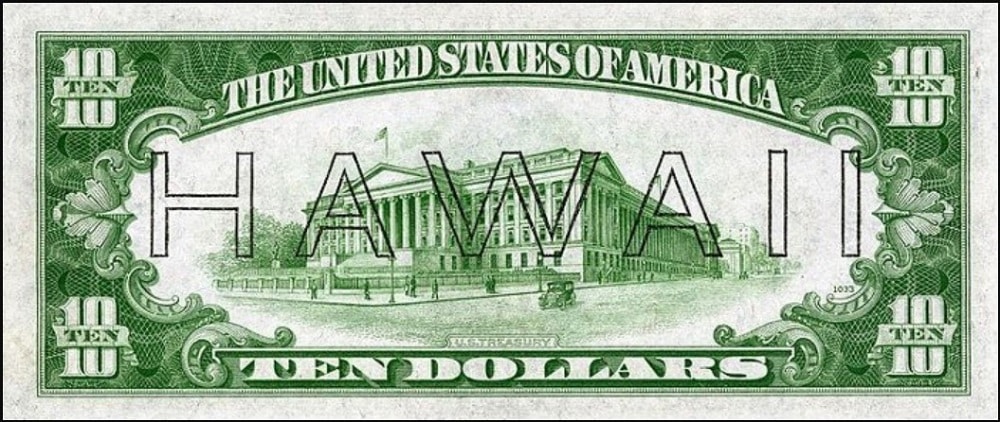 Hawaii 1934 $10 Bills Valuable