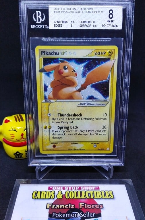 Pikachu Gold Star Ex Holon Phantoms