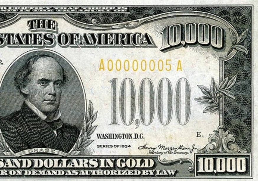 Sell a 10,000 Dollar Bill