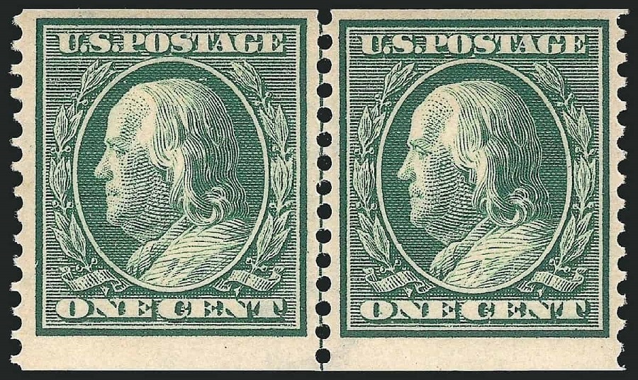 1 Cent Benjamin Franklin Stamps