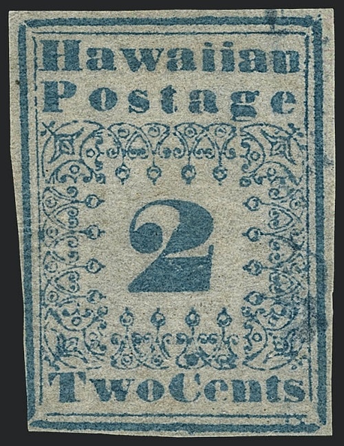 The USA 1851 2 Cents Hawaiian Missionary stamp
