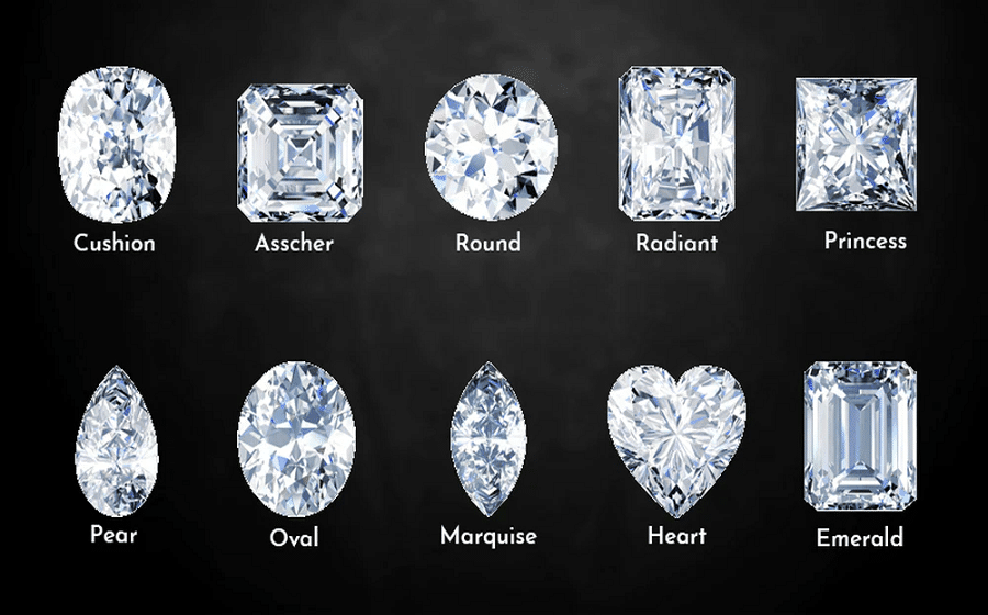 different diamond shapes